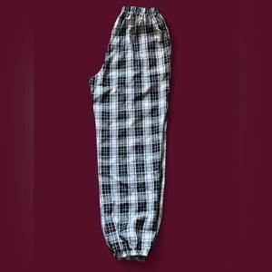 Black and White Plaid Pants